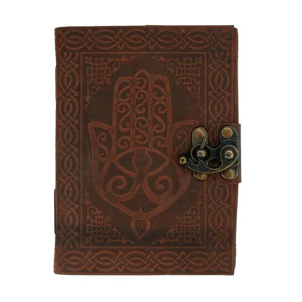 Hamsa Leather Journal - Home Decor Emporium