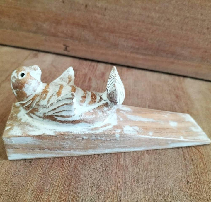 Hand carved Doorstop - Baby Seal - Home Decor Emporium