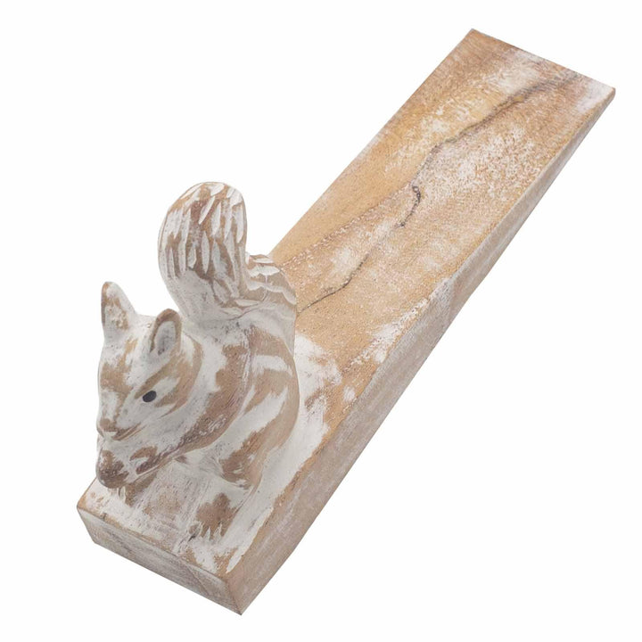 Hand carved Doorstop - Squirrel - Home Decor Emporium