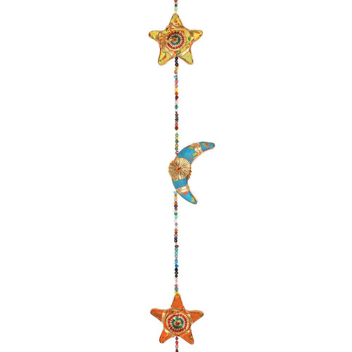 Hanging Moons and Stars with Bell - Home Decor Emporium