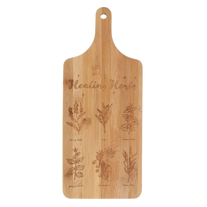 Healing Herbs Wooden Chopping Board - Home Decor Emporium