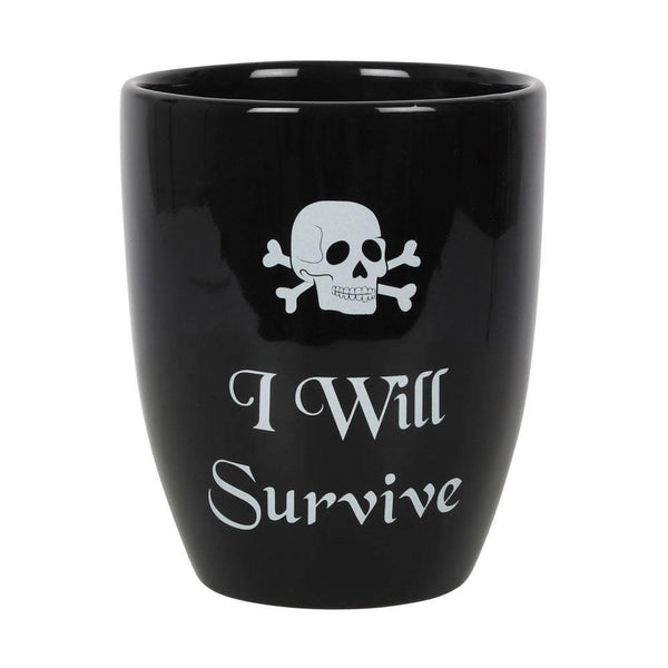 I Will Survive Gothic Plant Pot - Home Decor Emporium