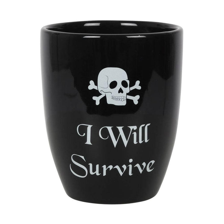 I Will Survive Gothic Plant Pot - Home Decor Emporium