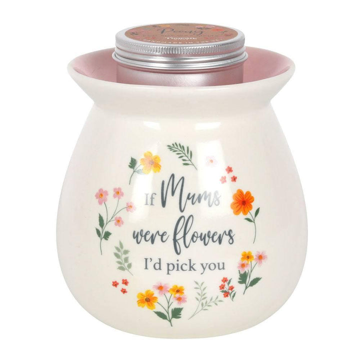 If Mums Were Flowers Wax Melt Burner Gift Set - Home Decor Emporium