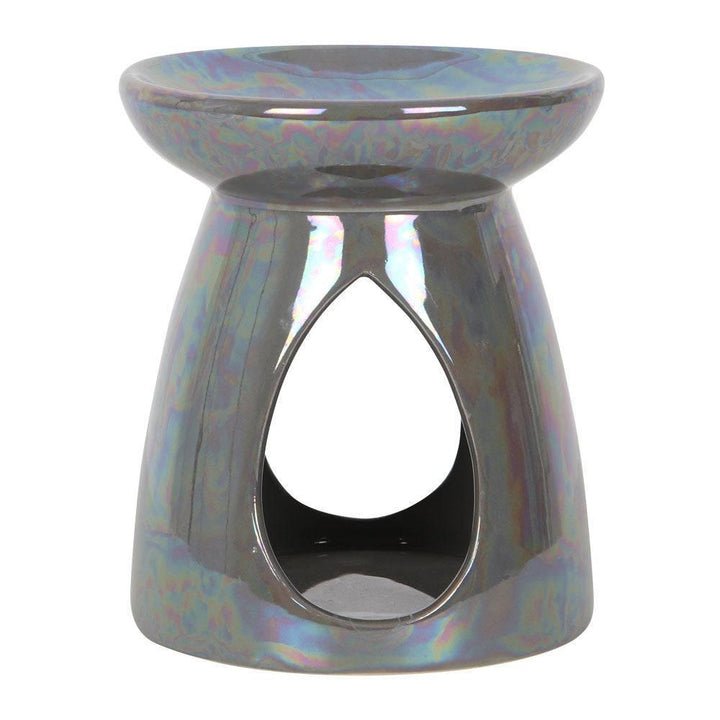 Iridescent Grey Oil Burner - Home Decor Emporium