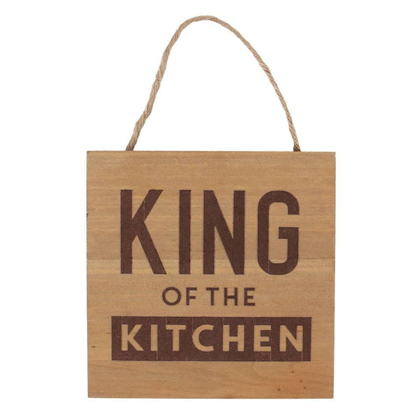 King of the Kitchen Square Hanging Sign - Home Decor Emporium