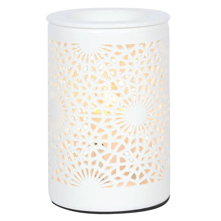 Lace Cut Out Electric Oil Burner - Home Decor Emporium