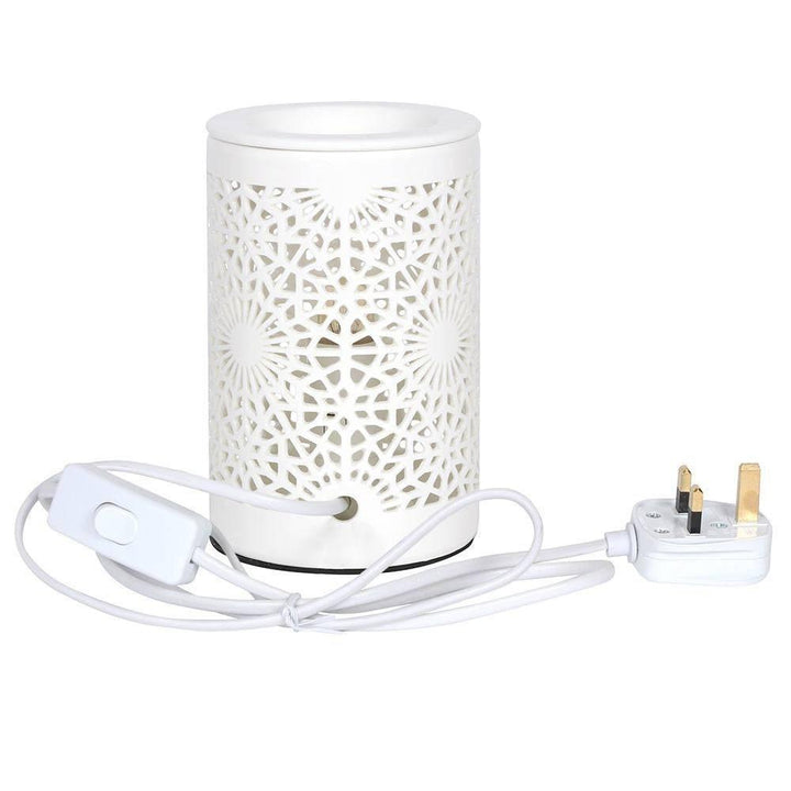 Lace Cut Out Electric Oil Burner - Home Decor Emporium