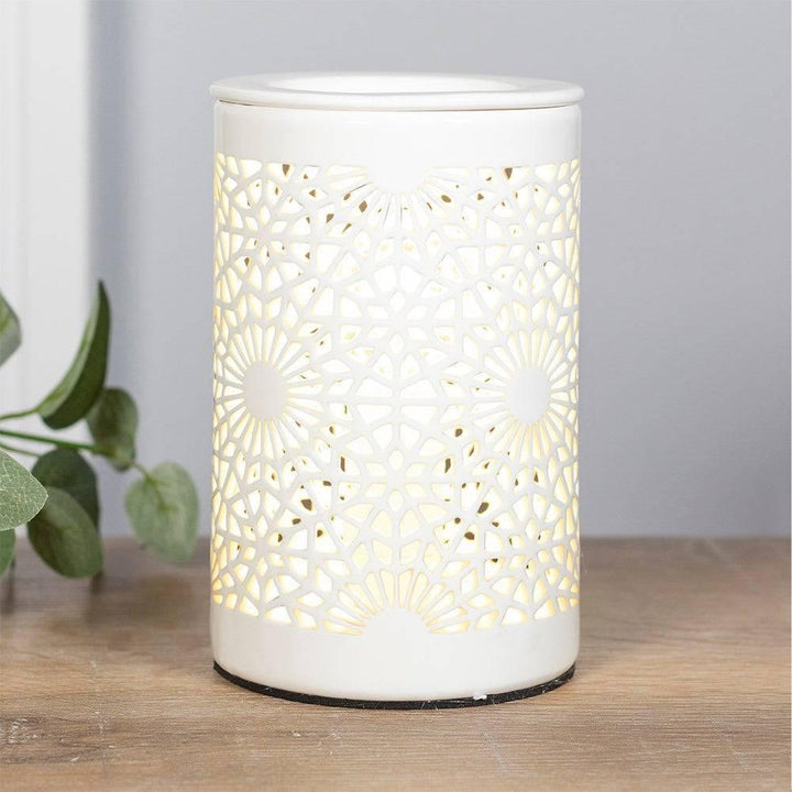 Lace Cut Out Electric Oil Burner - Home Decor Emporium