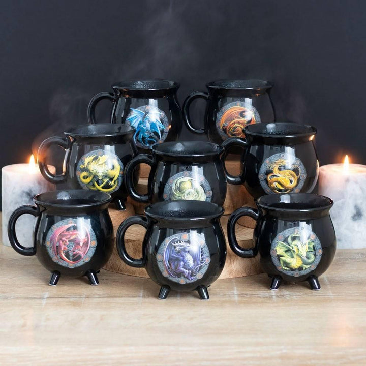 Lammas Colour Changing Cauldron Mug by Anne Stokes - Home Decor Emporium