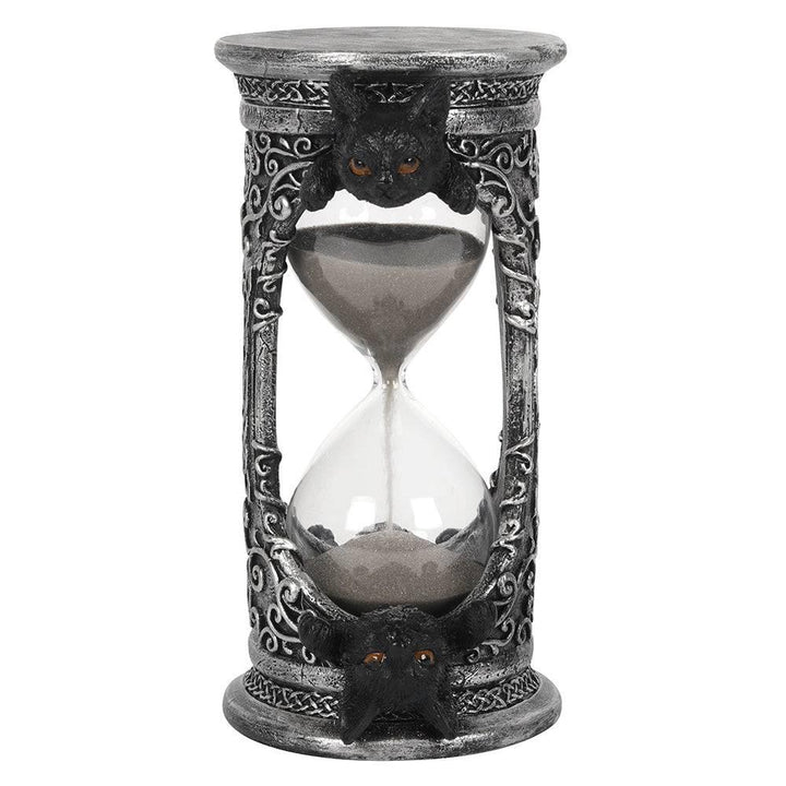 Large Black Cat Hourglass Timer - Home Decor Emporium