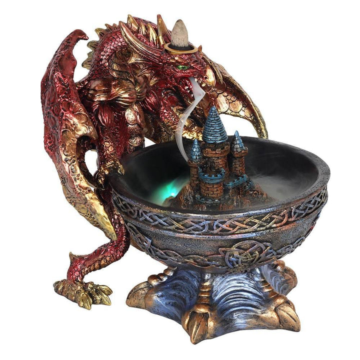 Large Dragon Bowl Backflow Incense Burner - Home Decor Emporium