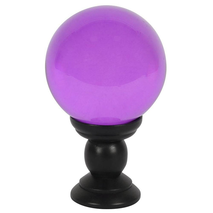 Large Purple Crystal Ball on Stand - Home Decor Emporium