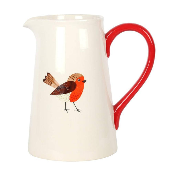 Large Robin Flower Jug - Home Decor Emporium