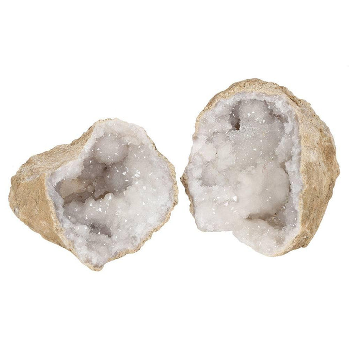 Large White Quartz Geode - Home Decor Emporium