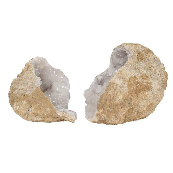 Large White Quartz Geode - Home Decor Emporium