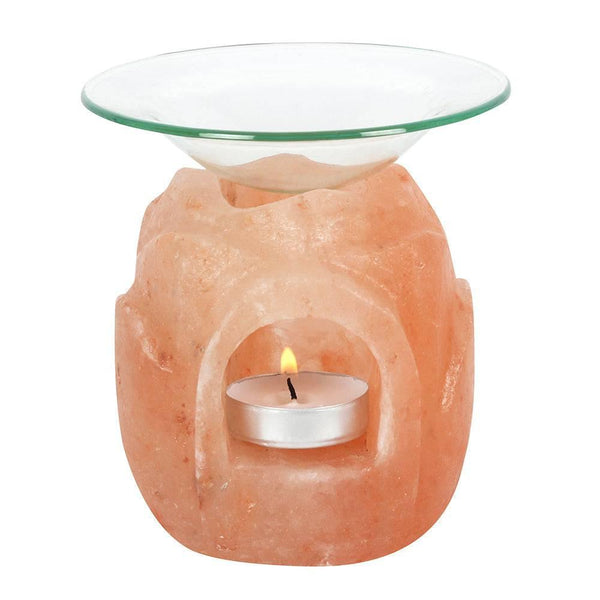 Lotus Flower Shaped Himalayan Salt Oil Burner - Home Decor Emporium