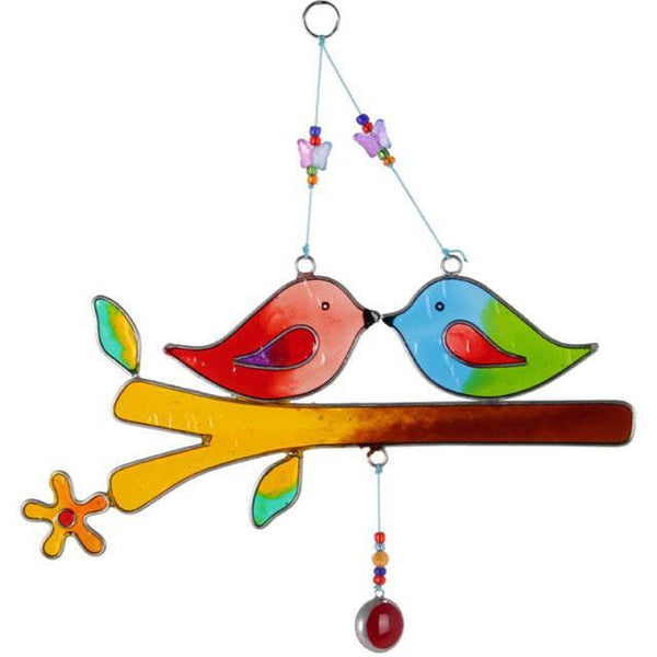 Love Birds On A Branch Suncatcher - Home Decor Emporium