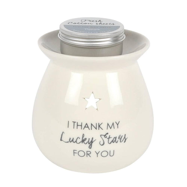 Lucky Stars Wax Melt Burner Gift Set - Home Decor Emporium