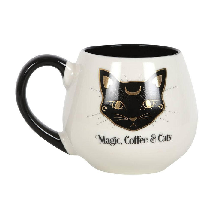 Magic, Coffee &amp; Cats Rounded Mug - Home Decor Emporium