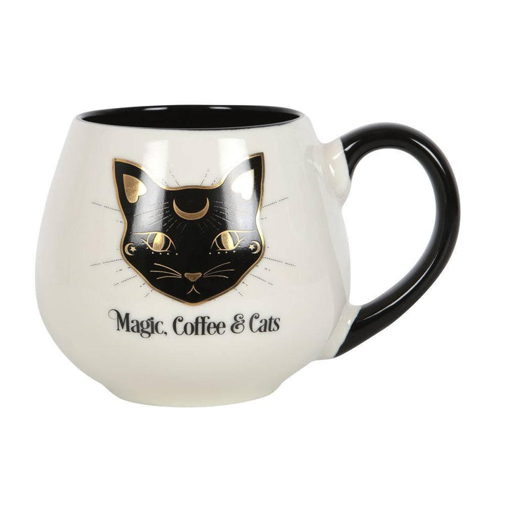 Magic, Coffee &amp; Cats Rounded Mug - Home Decor Emporium