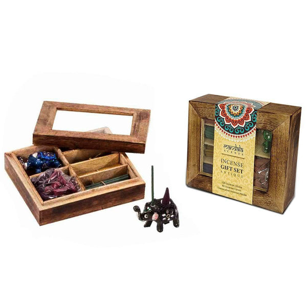 Mandala Incense Gift Set in Wooden Gift Box - Home Decor Emporium