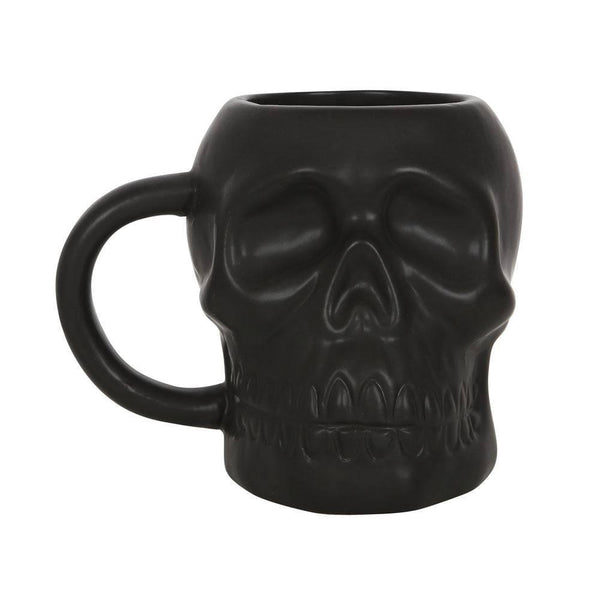 Matte Black Skull Mug - Home Decor Emporium