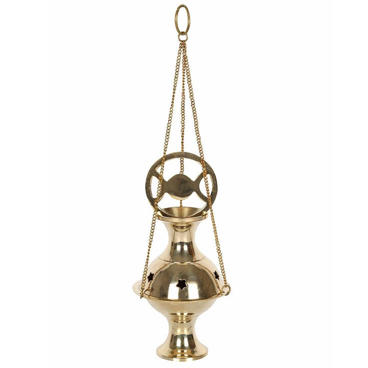 Metal Triple Moon Incense Censer - Home Decor Emporium