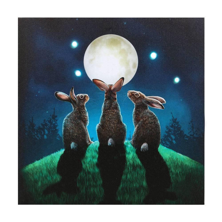 Moon Shadows Light Up Canvas Plaque by Lisa Parker - Home Decor Emporium