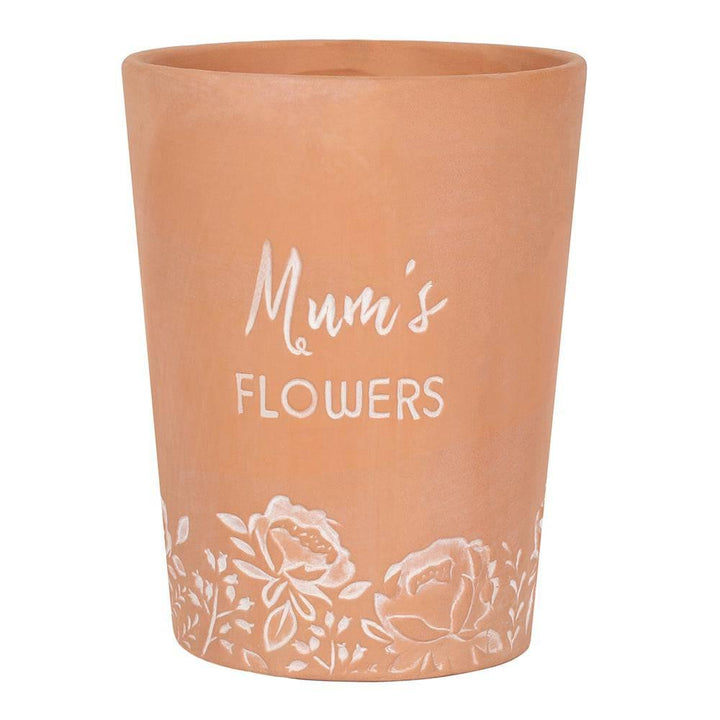 Mum's Flowers Terracotta Plant Pot - Home Decor Emporium