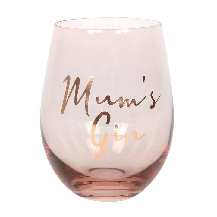 Mum's Gin Stemless Wine Glass - Home Decor Emporium