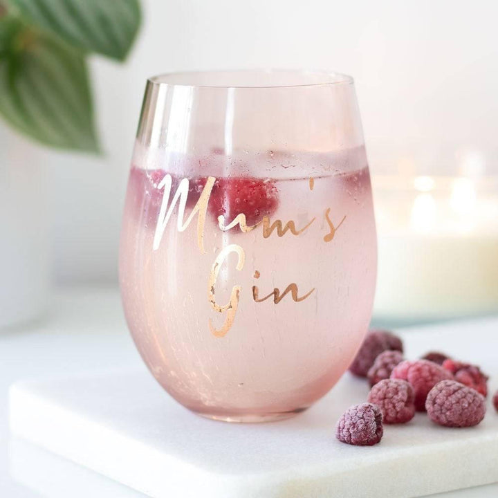 Mum's Gin Stemless Wine Glass - Home Decor Emporium