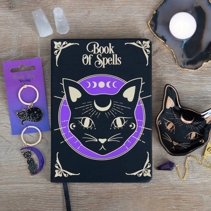 Mystic Mog Book of Spells A5 Notebook - Home Decor Emporium