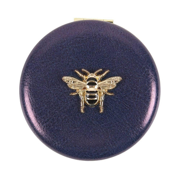 Navy Bee Compact Mirror - Home Decor Emporium