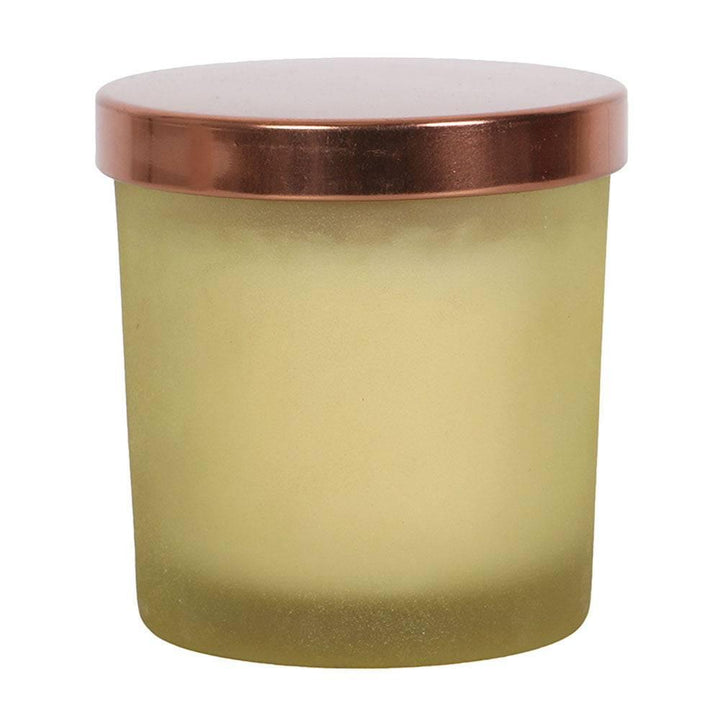 New Moon Wild Orange Manifestation Candle with Clear Quartz - Home Decor Emporium