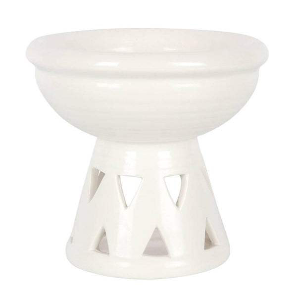 Off White Deep Bowl Oil Burner - Home Decor Emporium