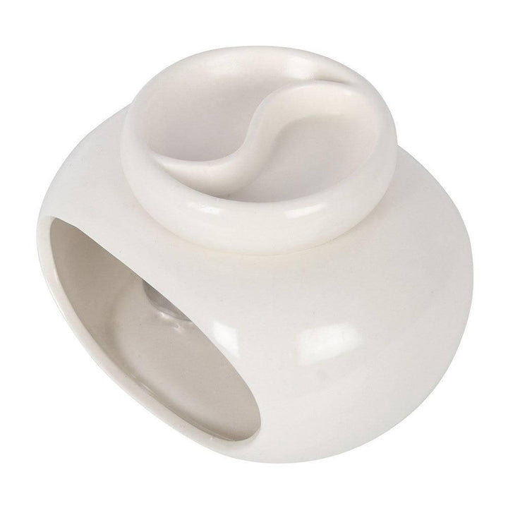 Off White Double Oil Burner - Home Decor Emporium