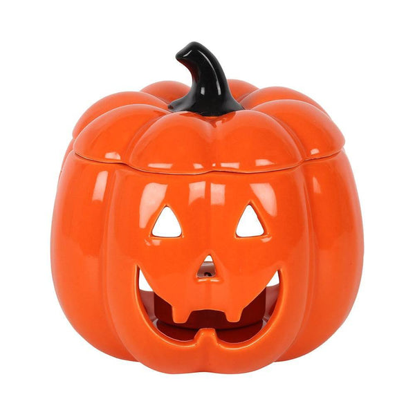 Orange Jack-O-Lantern Oil Burner - Home Decor Emporium