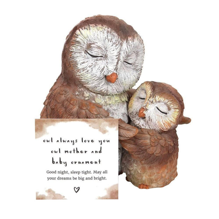 Owl Always Love You Owl Mother and Baby Ornament - Home Decor Emporium