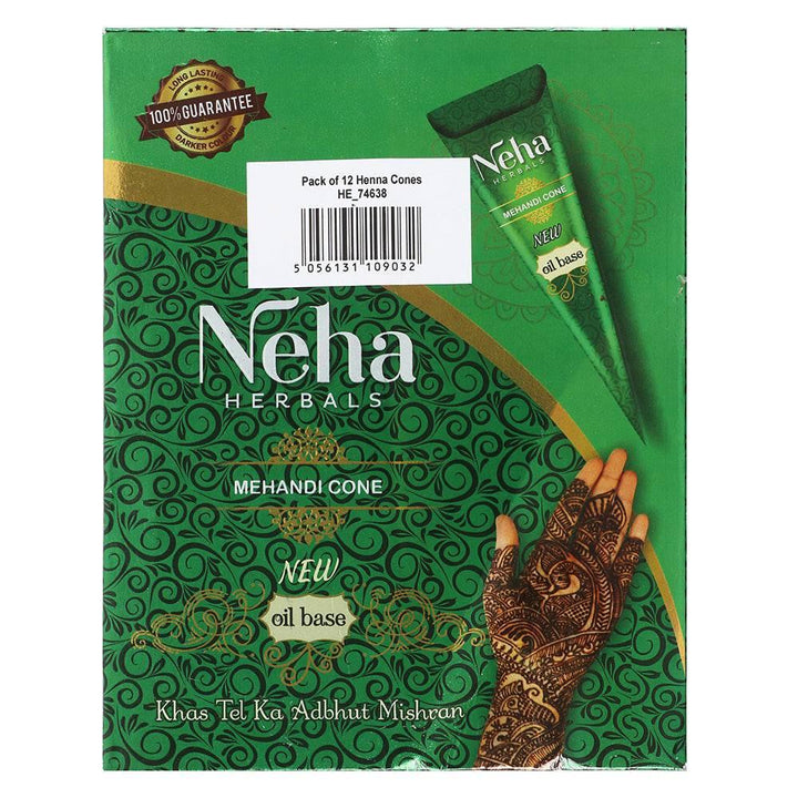 Pack of 12 Henna Tubes - Home Decor Emporium