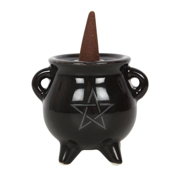 Pentagram Cauldron Ceramic Incense Holder - Home Decor Emporium