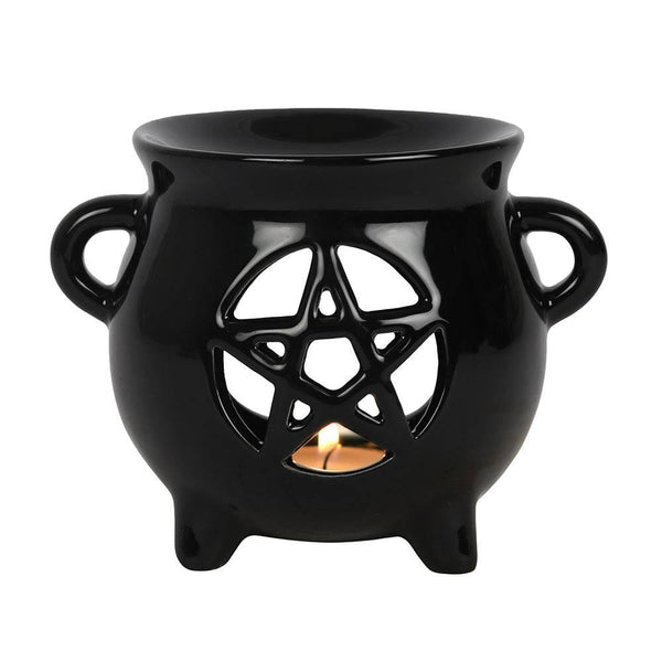 Pentagram Cauldron Oil Burner - Home Decor Emporium