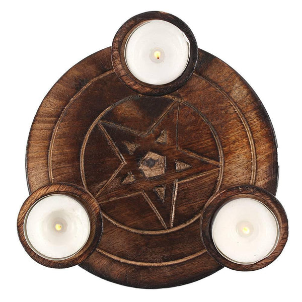 Pentagram Tea Light Candle Holder - Home Decor Emporium