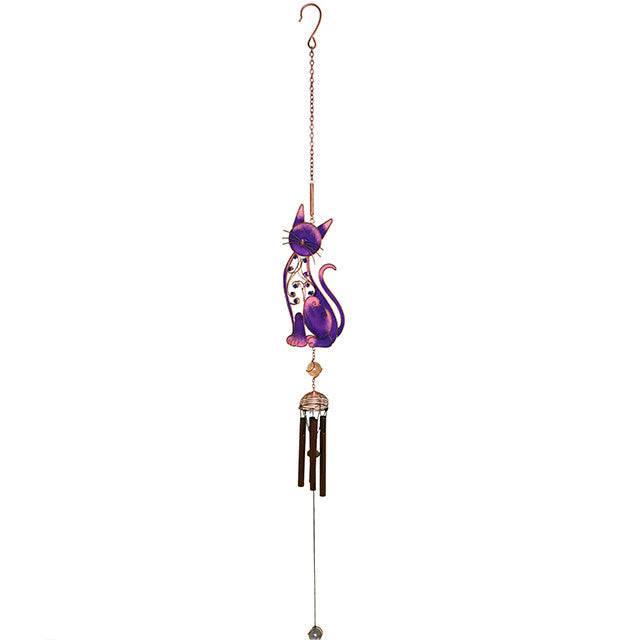 Purple Cat Windchime - Home Decor Emporium