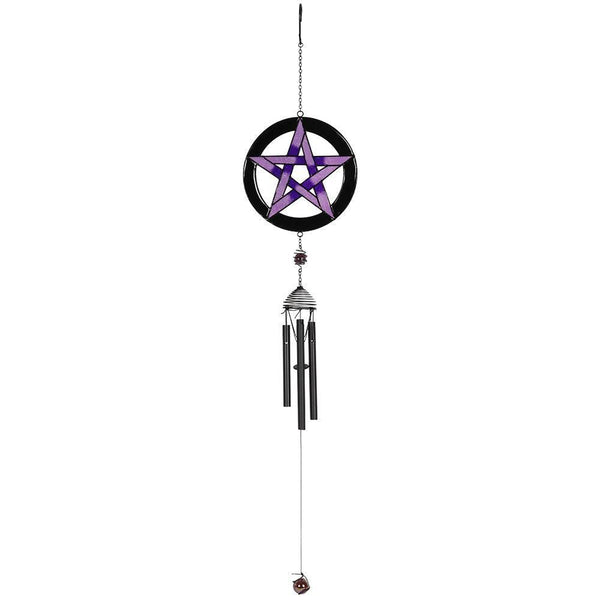 Purple Pentagram Windchime - Home Decor Emporium