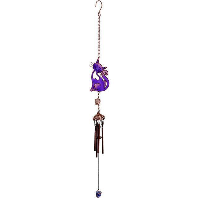 Purple Slinky Cat Windchime - Home Decor Emporium