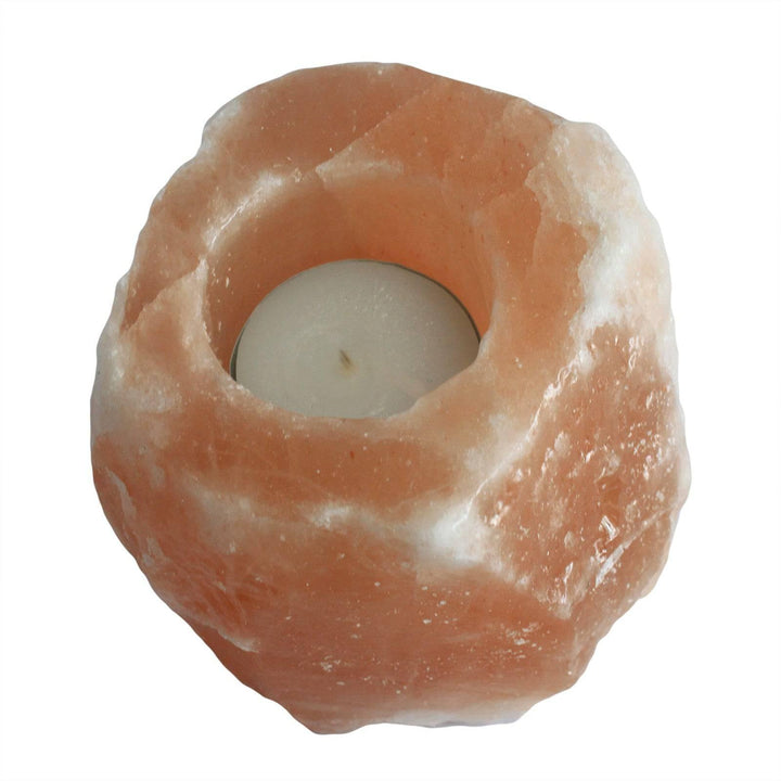 Quality Natural Salt Candle Holder - Home Decor Emporium