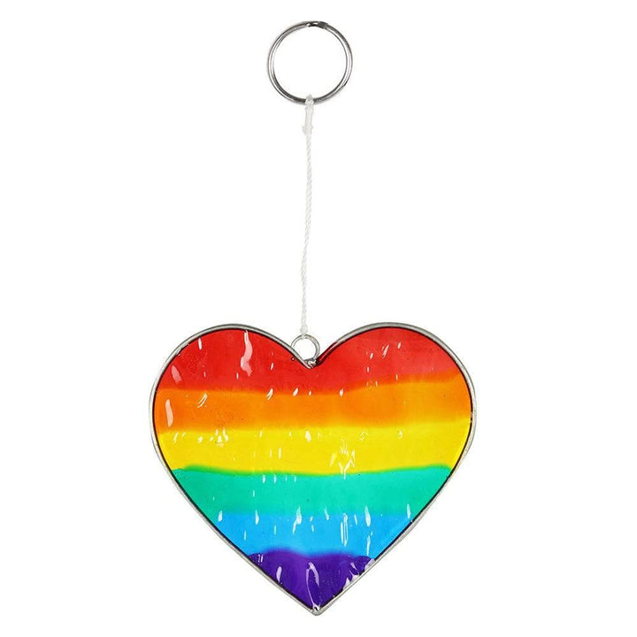 Rainbow Heart Suncatcher - Home Decor Emporium