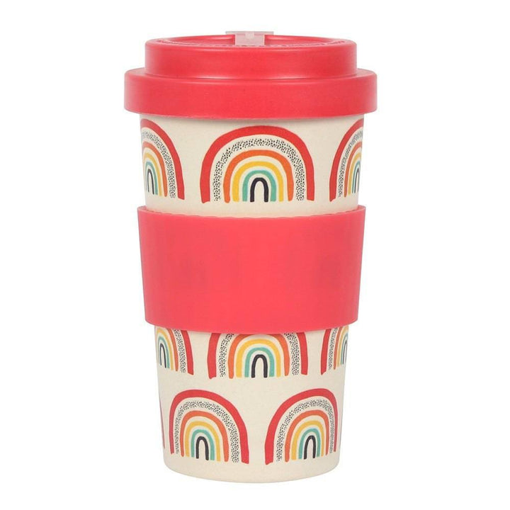 Rainbow Print Bamboo Eco Travel Mug - Home Decor Emporium