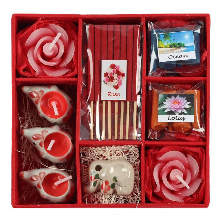 Red Elephant Incense Gift Set - Home Decor Emporium